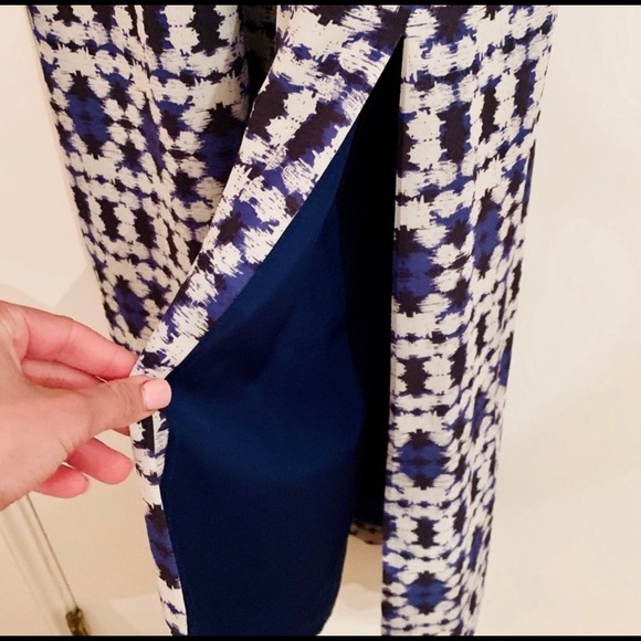 J.Crew navy and white abstract maxi dress - Picture 4 of 6